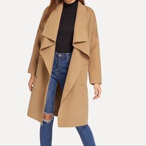 Beautiful lightweight camel trench coat NWOT